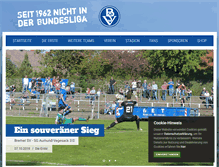 Tablet Screenshot of bremer-sportverein.de